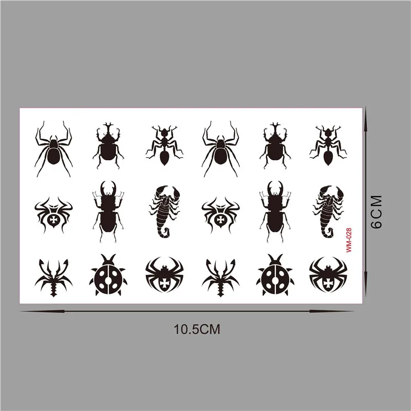 2017 New style tatoo henna fake tattoo flash tatto temporary tattoo sticker men TaTy tatuagem tattoos Different bugs WM028
2017 New style tatoo henna fake tattoo flash tatto temporary tattoo sticker men TaTy tatuagem tattoos Different bugs WM028