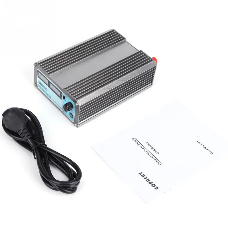 220V Digital Display Mini Variable Adjustable DC Power Supply with Plug EU plug 45 -65HZ 0 - 32V 0 - 5A
220V Digital Display Mini Variable Adjustable DC Power Supply with Plug EU plug 45 -65HZ 0 - 32V 0 - 5A
