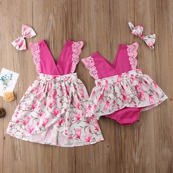 2018 Fashion New Newborn Toddler Infant Kid Baby Girls Sisters Matching Lace Floral Romper Dress Outfit Sleeveless Sundress
2018 Fashion New Newborn Toddler Infant Kid Baby Girls Sisters Matching Lace Floral Romper Dress Outfit Sleeveless Sundress