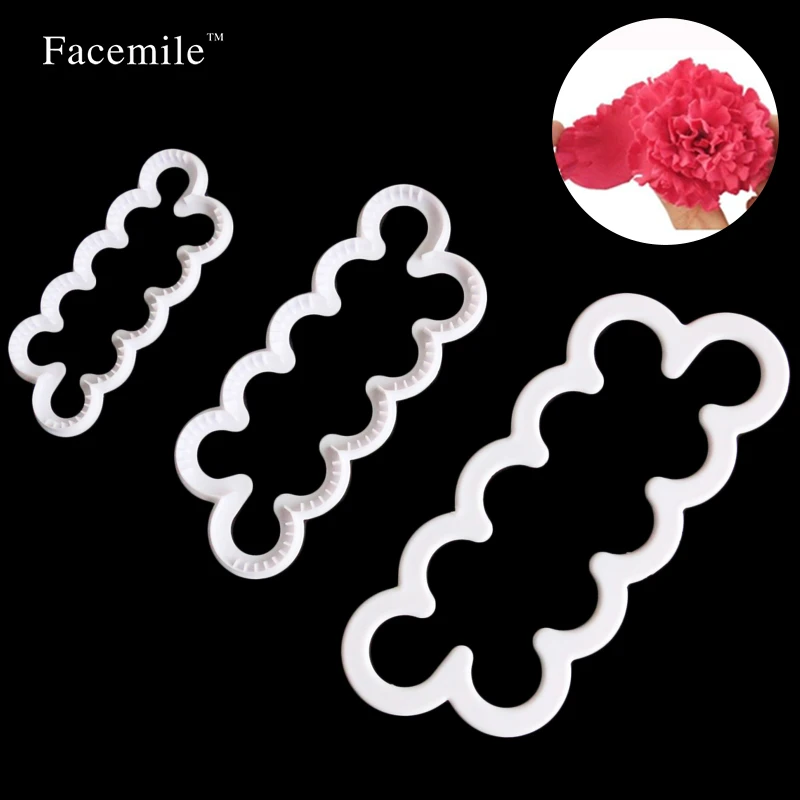 3PCS Carnation Flower Cake Cookie Sugarcraft Fondant Decorating Plunger Cutter Mold&The Easiest Carnation Ever Cutter Mold 54052
3PCS Carnation Flower Cake Cookie Sugarcraft Fondant Decorating Plunger Cutter Mold&The Easiest Carnation Ever Cutter Mold 54052