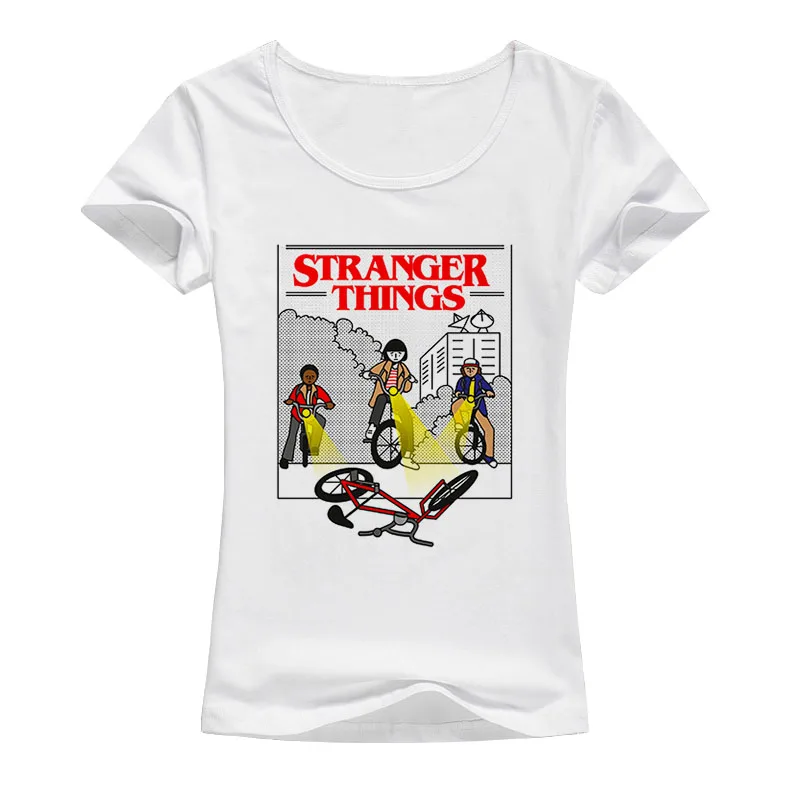 2017 TV T-shirt stranger things design T shirt women summer short sleeve High Quality cool tops female A128
2017 TV T-shirt stranger things design T shirt women summer short sleeve High Quality cool tops female A128