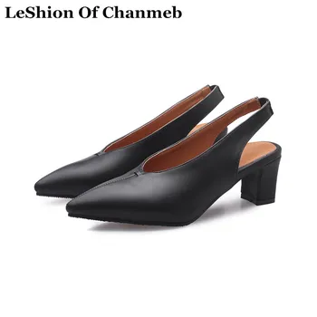 PU Leather Slingback Pumps Woman Black Nude Block Heels Pointed Toe Shoes Women Larger Size 43 44 45 46 47 48 Slingback Shoes
PU Leather Slingback Pumps Woman Black Nude Block Heels Pointed Toe Shoes Women Larger Size 43 44 45 46 47 48 Slingback Shoes