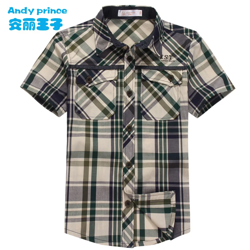 Free Shipping Boys Summer Short-sleeve Shirt Children's Clothing Green Red Plaid Shirts Cotton Summer Kids Turn-down Collar
Free Shipping Boys Summer Short-sleeve Shirt Children's Clothing Green Red Plaid Shirts Cotton Summer Kids Turn-down Collar
