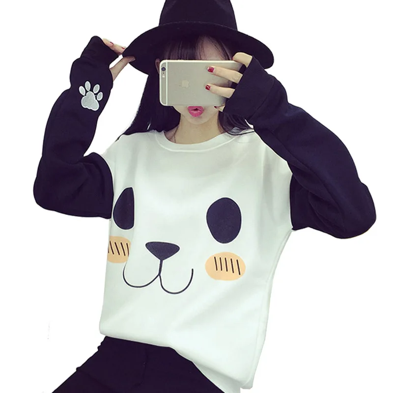2018 New Hoodies Hot Sale Kawaii Harajuku Sweatshirt Women Cartoon Panda Printed O-neck Long Sleeve Loose Fashion Causal Outwear
2018 New Hoodies Hot Sale Kawaii Harajuku Sweatshirt Women Cartoon Panda Printed O-neck Long Sleeve Loose Fashion Causal Outwear