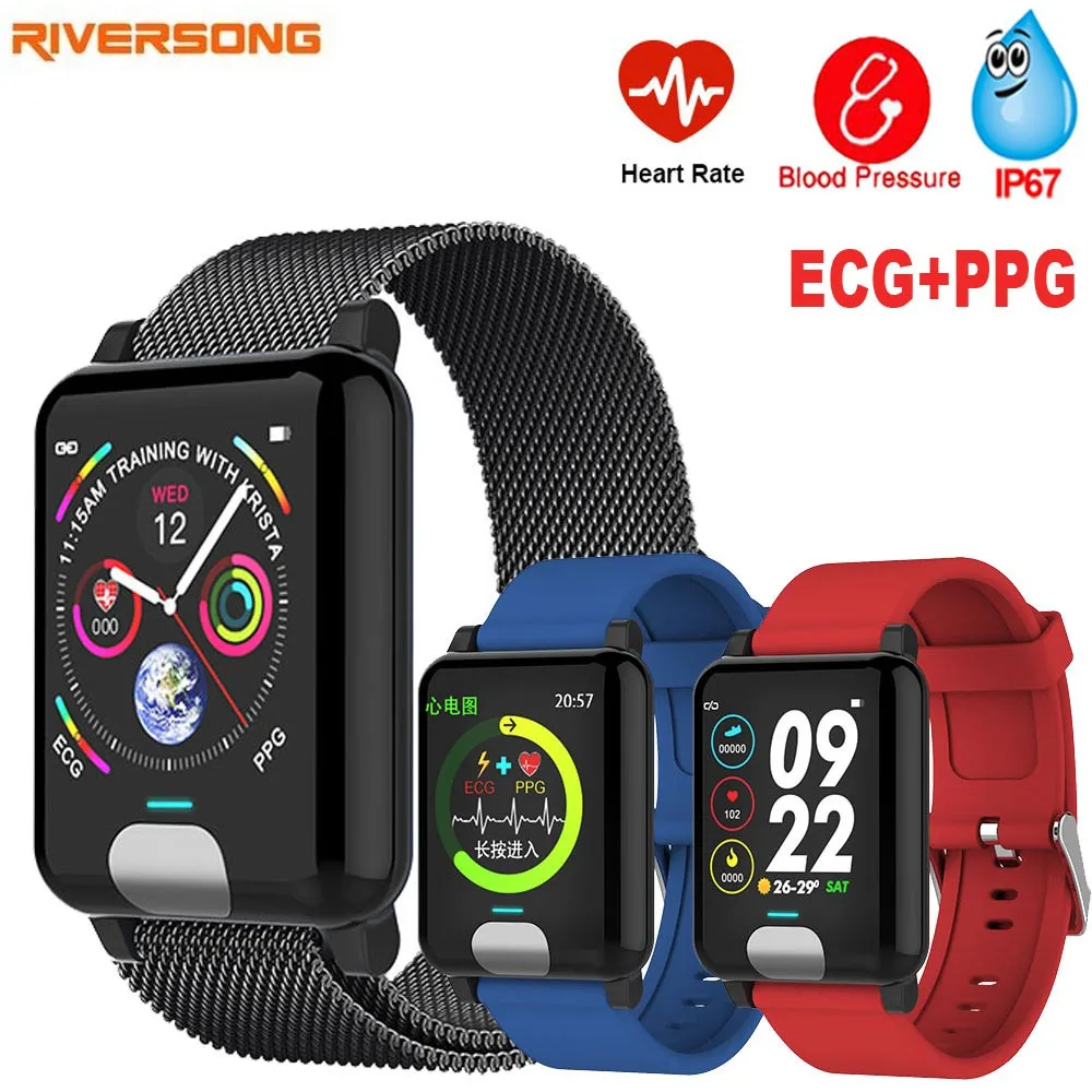 Smart Band Blood Pressure ECG PPG Fitness Tracker Watch Waterproof IP67 Heart Rate Monitor Activity Tracker Women Men
Smart Band Blood Pressure ECG PPG Fitness Tracker Watch Waterproof IP67 Heart Rate Monitor Activity Tracker Women Men