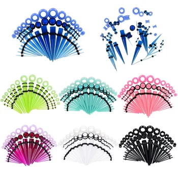 50pcs/Set Acrylic Ear Gauges 14G-00G Stretching Kits Flesh & Tunnel Ear Plugs Taper Expansion Body Jewelry Combination
50pcs/Set Acrylic Ear Gauges 14G-00G Stretching Kits Flesh & Tunnel Ear Plugs Taper Expansion Body Jewelry Combination