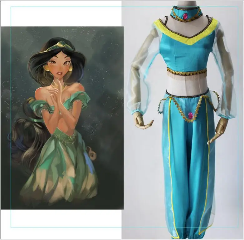 High Quality Women Sexy Goddess GENIE Jasmine Princess Costume Adult Kids Arabian Belly Dancer Cosplay Costume
High Quality Women Sexy Goddess GENIE Jasmine Princess Costume Adult Kids Arabian Belly Dancer Cosplay Costume