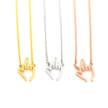 Fashionable finger pendant necklaces Uncivilized gestures middle finger pendant necklaces Originality style pendant necklaces
Fashionable finger pendant necklaces Uncivilized gestures middle finger pendant necklaces Originality style pendant necklaces