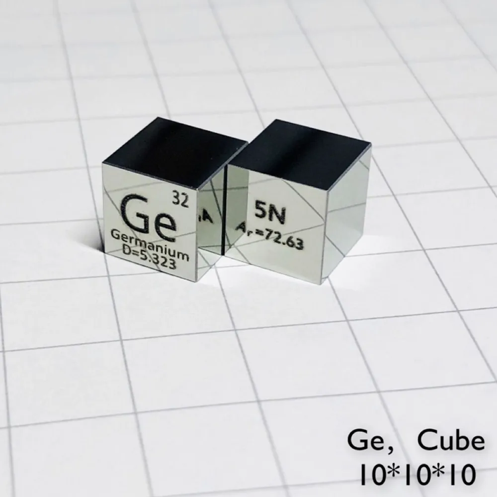 Metal Mirror Germanium Cube for Element Collection Science Experiment High Puirty 99.999% 5N 10x10x10mm Ge 4 Research Teaching
Metal Mirror Germanium Cube for Element Collection Science Experiment High Puirty 99.999% 5N 10x10x10mm Ge 4 Research Teaching