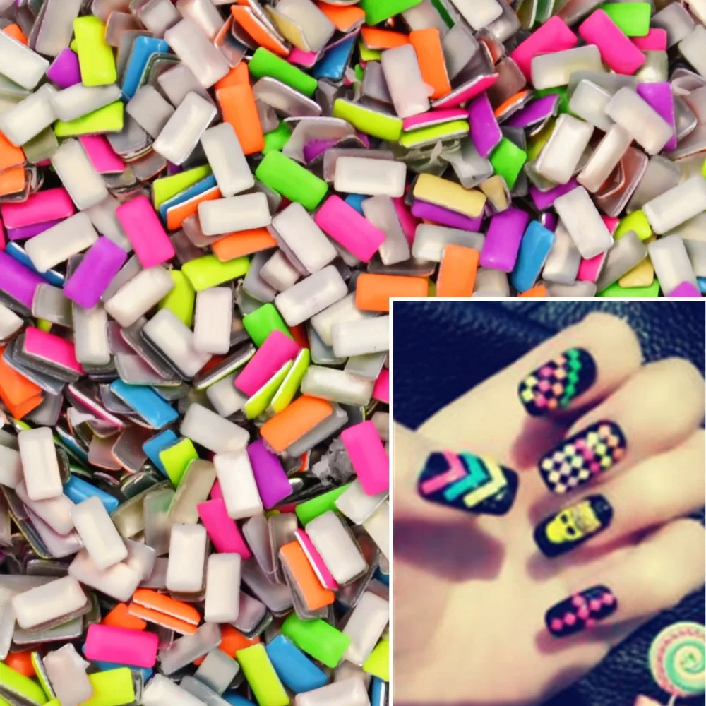 WUF 20Pcs/Lot Mix Random Colors 2mm*4mm Rectangle Punk Metal Metallic Rivet Nail Art Decoration
WUF 20Pcs/Lot Mix Random Colors 2mm*4mm Rectangle Punk Metal Metallic Rivet Nail Art Decoration