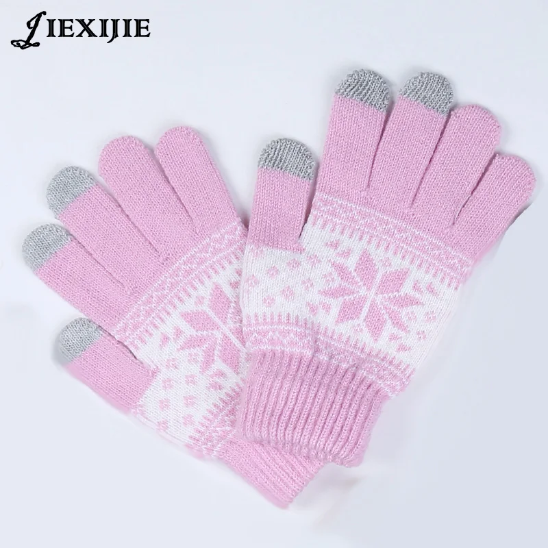 Image Fashion touch screen Gloves colorful mobile phone touch Gloves smartphone driving glove gift for men women winter warm gloves