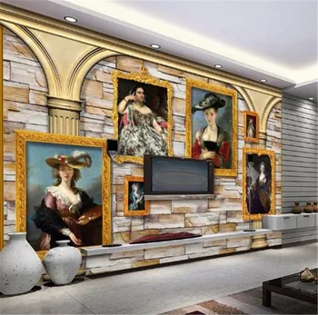Decor Mural Wall paper 3D Brick Wall Marble TV Background Wall Court Beauty Oil Painting Wallpaper Exquisite Wallpaper
Decor Mural Wall paper 3D Brick Wall Marble TV Background Wall Court Beauty Oil Painting Wallpaper Exquisite Wallpaper