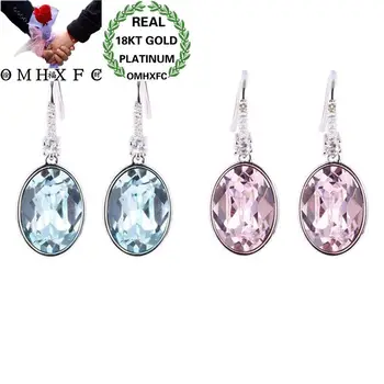 OMHXFC Wholesale European Fashion Woman Girl Party Birthday Wedding Gift Oval AAA Zircon 18KT White Gold Drop Earrings EH191
OMHXFC Wholesale European Fashion Woman Girl Party Birthday Wedding Gift Oval AAA Zircon 18KT White Gold Drop Earrings EH191