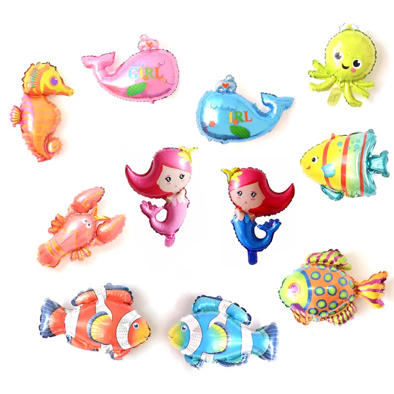 1pc Lovely Sea Animal Balloon Kids Toy Mini Size Shark Octopus Mermaid Dolphin Tropical Fish Lobster for Birthday Party Decor
1pc Lovely Sea Animal Balloon Kids Toy Mini Size Shark Octopus Mermaid Dolphin Tropical Fish Lobster for Birthday Party Decor