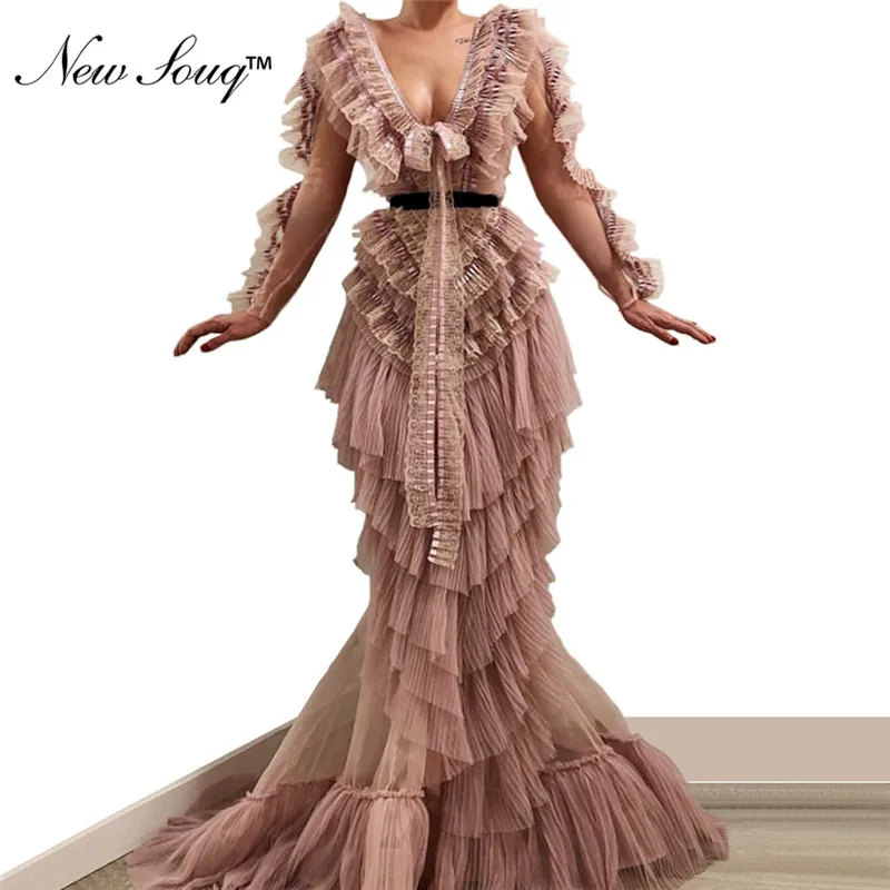 Mermaid Evening Party Dresses 2019 V-Neck Evening Gowns Islamic Dubai Kaftan Saudi Arabic Long Prom Dresses Robe De Soiree
Mermaid Evening Party Dresses 2019 V-Neck Evening Gowns Islamic Dubai Kaftan Saudi Arabic Long Prom Dresses Robe De Soiree