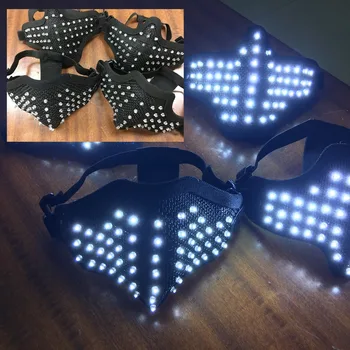 LED RGB Multicolor Light Mask Guard DJ Mask Rechargeable Party Halloween Birthday LED Masks For Show Easy to Operate
LED RGB Multicolor Light Mask Guard DJ Mask Rechargeable Party Halloween Birthday LED Masks For Show Easy to Operate