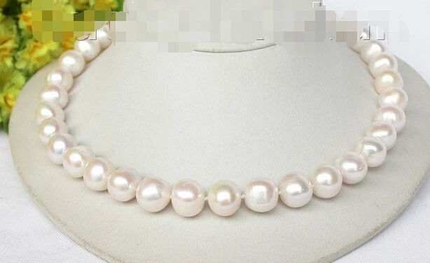 shipping 17" 13mm luster white freshwater pearls necklace 925 silver clasp j8322
shipping 17" 13mm luster white freshwater pearls necklace 925 silver clasp j8322