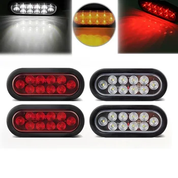 6" Oval Amber Red Trailer Tail Light Kit Flange Mount 12V Truck Trailer SUV Led Pickups Turn Signal Light Clear Reverse Lamp
6" Oval Amber Red Trailer Tail Light Kit Flange Mount 12V Truck Trailer SUV Led Pickups Turn Signal Light Clear Reverse Lamp