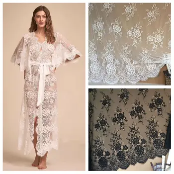 Super! 2019 NEW eyelash flower lace floral lace fabric 3 meters long! Scallop braid trimmings French lace in stock Black white!
Super! 2019 NEW eyelash flower lace floral lace fabric 3 meters long! Scallop braid trimmings French lace in stock Black white!
