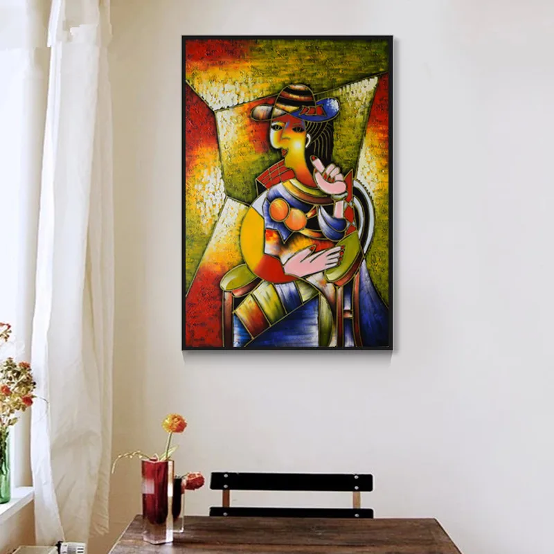 100% Hand-painted oil painting on canvas Famous artist abstract painting beautiful woman wall art decoration picture
100% Hand-painted oil painting on canvas Famous artist abstract painting beautiful woman wall art decoration picture