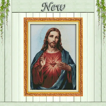 Sacred Heart Jesus Christian Madonna Decor 11CT counted print on canvas DMC Cross Stitch kits 14CT needlework Set DIY embroidery
Sacred Heart Jesus Christian Madonna Decor 11CT counted print on canvas DMC Cross Stitch kits 14CT needlework Set DIY embroidery