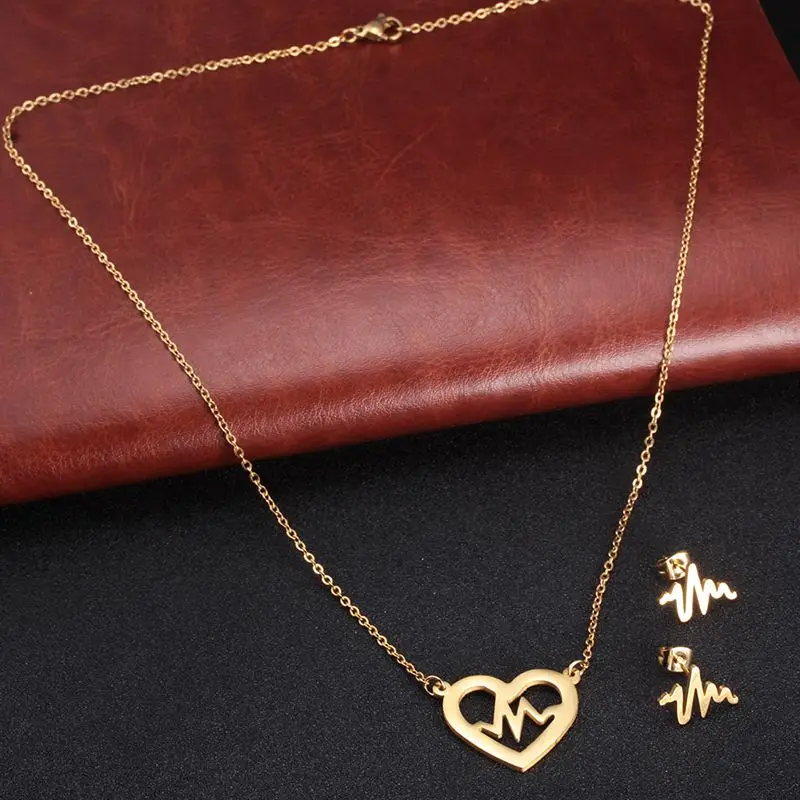 Fashion Pearl Jewelry Set for Woman Starfish Stud Earrings Heartbeat Little Snow Pendant Necklace Gold Plating Female Jewelries
Fashion Pearl Jewelry Set for Woman Starfish Stud Earrings Heartbeat Little Snow Pendant Necklace Gold Plating Female Jewelries