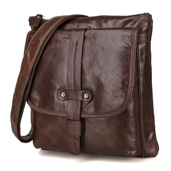 High Quality Vintage Coffee Genuine leather Small Men Messenger Bags Real Skin Male Shoulder Bag M7045
High Quality Vintage Coffee Genuine leather Small Men Messenger Bags Real Skin Male Shoulder Bag M7045