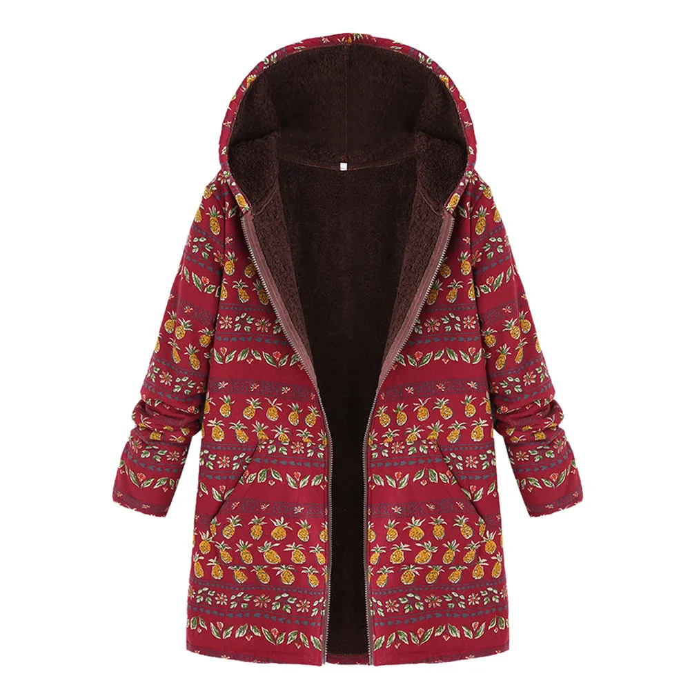 CHAMSGEND Women Winter Hooded Coat Long Sleeve Zipper Hood Slim Outerwear Fashion Floral Print Female Warm Vintage Coats Oc23
CHAMSGEND Women Winter Hooded Coat Long Sleeve Zipper Hood Slim Outerwear Fashion Floral Print Female Warm Vintage Coats Oc23