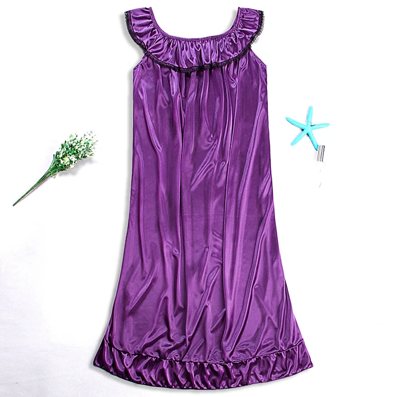 Sexy Womens Nightgowns Casual Chemise Nightshirts Nightie Nightwear Lingerie Nightdress Plus Size Ice Silk Sleepwear
Sexy Womens Nightgowns Casual Chemise Nightshirts Nightie Nightwear Lingerie Nightdress Plus Size Ice Silk Sleepwear