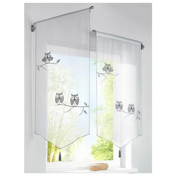 1PC Kitchen Short Curtains Owl Roman Blinds Curtains For The Kitchen White Sheer Tassel Tulle Curtains Window
1PC Kitchen Short Curtains Owl Roman Blinds Curtains For The Kitchen White Sheer Tassel Tulle Curtains Window