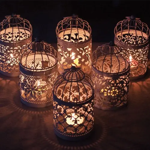 Hot Romantic Birdcage Candlestick White Metal Tealight Candle Holder Wedding Candle Centerpieces Tables Iron Holder Home Decor
Hot Romantic Birdcage Candlestick White Metal Tealight Candle Holder Wedding Candle Centerpieces Tables Iron Holder Home Decor