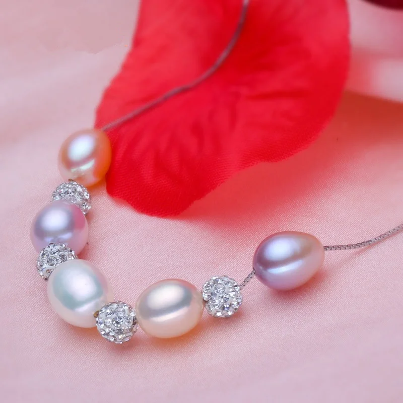 High quality S925 Sterling silver Perfect natural pearl Multicolor necklace Fashion necklace For Women Free shipping
High quality S925 Sterling silver Perfect natural pearl Multicolor necklace Fashion necklace For Women Free shipping