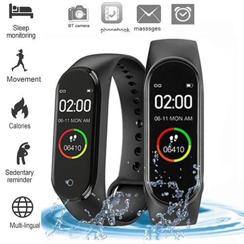 Smart Sports Bracelet Blood Pressure and Heart Rate Monitor Smart Bracelet Color Touch Screen Fitness Tracker Message Reminder
Smart Sports Bracelet Blood Pressure and Heart Rate Monitor Smart Bracelet Color Touch Screen Fitness Tracker Message Reminder