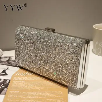 Two Chain Women Evening Clutch Bag Diamond Sequin Clutch Female Crystal Day Bags Wedding Purse Party Banquet Black Gold Silver
Two Chain Women Evening Clutch Bag Diamond Sequin Clutch Female Crystal Day Bags Wedding Purse Party Banquet Black Gold Silver