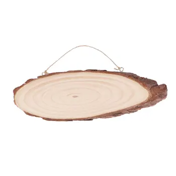 22x7cm Oval Blank Wooden Disc Tree Log Slice Plaques With 2 Hooks And Rope For DIY Decoration Crafts Projects
22x7cm Oval Blank Wooden Disc Tree Log Slice Plaques With 2 Hooks And Rope For DIY Decoration Crafts Projects