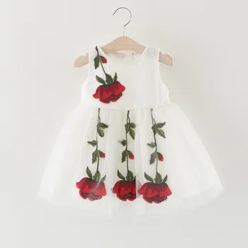 Summer Mesh Vest Girls Dress Baby Girl Princess Dress Fashion Sleeveless Petal Decoration Party Chlidren Clothes
Summer Mesh Vest Girls Dress Baby Girl Princess Dress Fashion Sleeveless Petal Decoration Party Chlidren Clothes