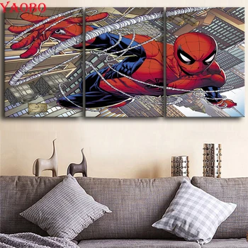 3 pieces diy diamond painting Superhero spider man 5d full square/round drill rhinestone embroidery diamond mosaic child gift
3 pieces diy diamond painting Superhero spider man 5d full square/round drill rhinestone embroidery diamond mosaic child gift
