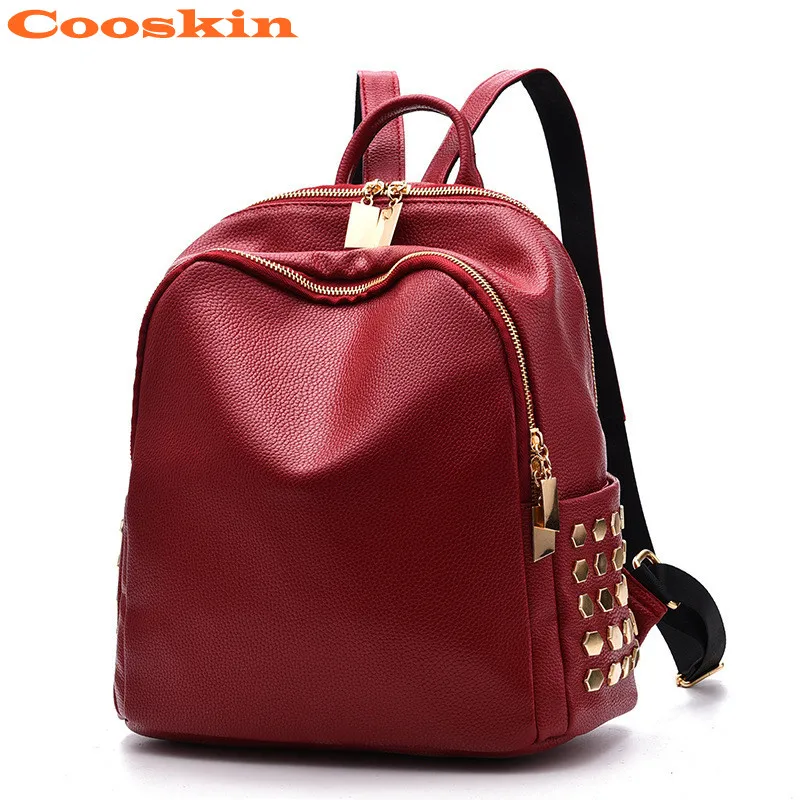 Wine Red Blue Black Backpack 2017 New Fashion Portable Leather Backpack For Teenage Girls Schoolbag Backpack Travel Backpack
Wine Red Blue Black Backpack 2017 New Fashion Portable Leather Backpack For Teenage Girls Schoolbag Backpack Travel Backpack