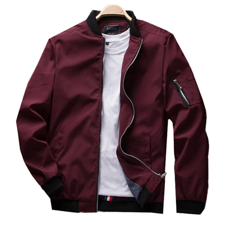 Men'S Jacket 2019 Spring New Casual Fashion Trend Slim Solid Color Baseball Collar Jacket 5 Color 8 Yards Men'S Fashion Clothing
Men'S Jacket 2019 Spring New Casual Fashion Trend Slim Solid Color Baseball Collar Jacket 5 Color 8 Yards Men'S Fashion Clothing
