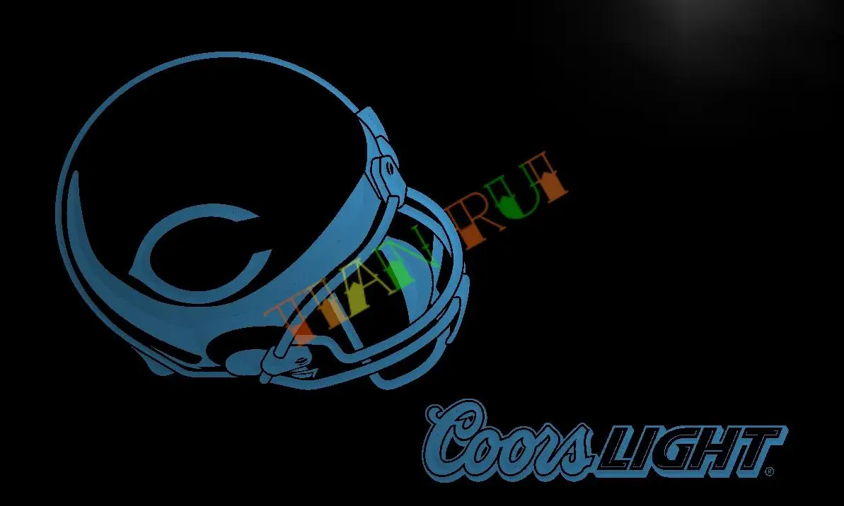Coors LD455-клубный шлем Индианаполис Колтс светодиодная неоновая высветильник ка