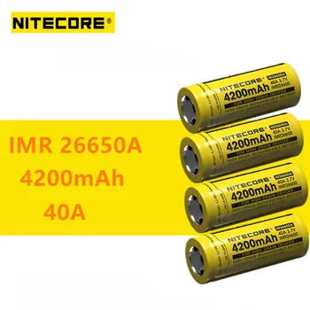 4pcs Nitecore IMR26650A IMR 26650A 4200mAh 40A High Drain Rechargeable Battery Ideal for Vaping Devices
4pcs Nitecore IMR26650A IMR 26650A 4200mAh 40A High Drain Rechargeable Battery Ideal for Vaping Devices