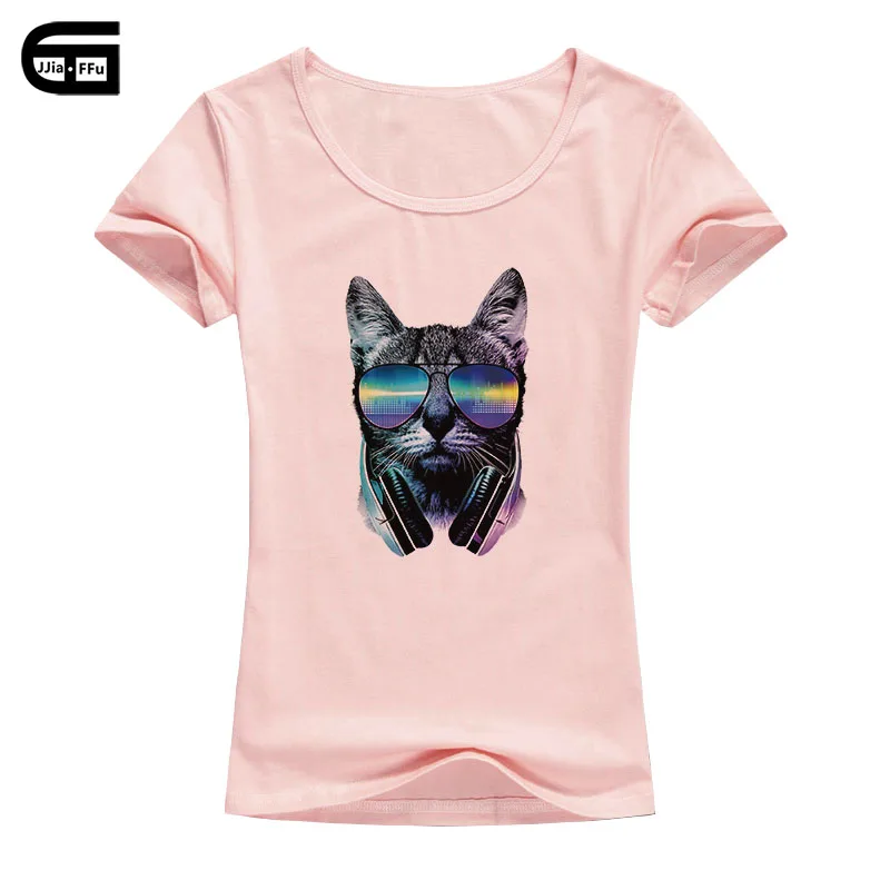 Fashion Short Sleeve Harajuku Female T shirts Cute Carton Sunglasses Cat Print Lovely Women t shirt Kawaii Tops Cool T B32
Fashion Short Sleeve Harajuku Female T shirts Cute Carton Sunglasses Cat Print Lovely Women t shirt Kawaii Tops Cool T B32