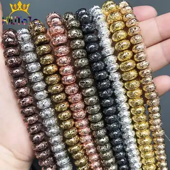 Natural Flat Volcanic Lava Beads Rose Gold Black Bronze Copper Loose Spacer Beads For Jewelry Making DIY Bracelet Necklace 15"
Natural Flat Volcanic Lava Beads Rose Gold Black Bronze Copper Loose Spacer Beads For Jewelry Making DIY Bracelet Necklace 15"