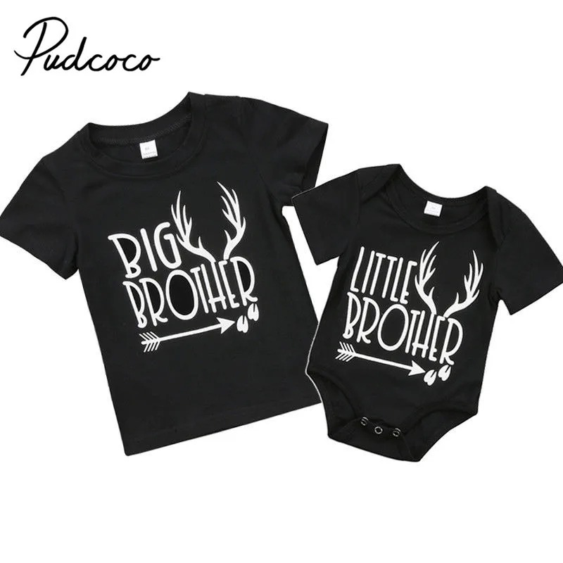 2017 Brand New Big Little Brother Matching Kids Tops 1-6T T-shirt Baby Boy 0-18M Bodysuit Outfits Casual Clothes
2017 Brand New Big Little Brother Matching Kids Tops 1-6T T-shirt Baby Boy 0-18M Bodysuit Outfits Casual Clothes