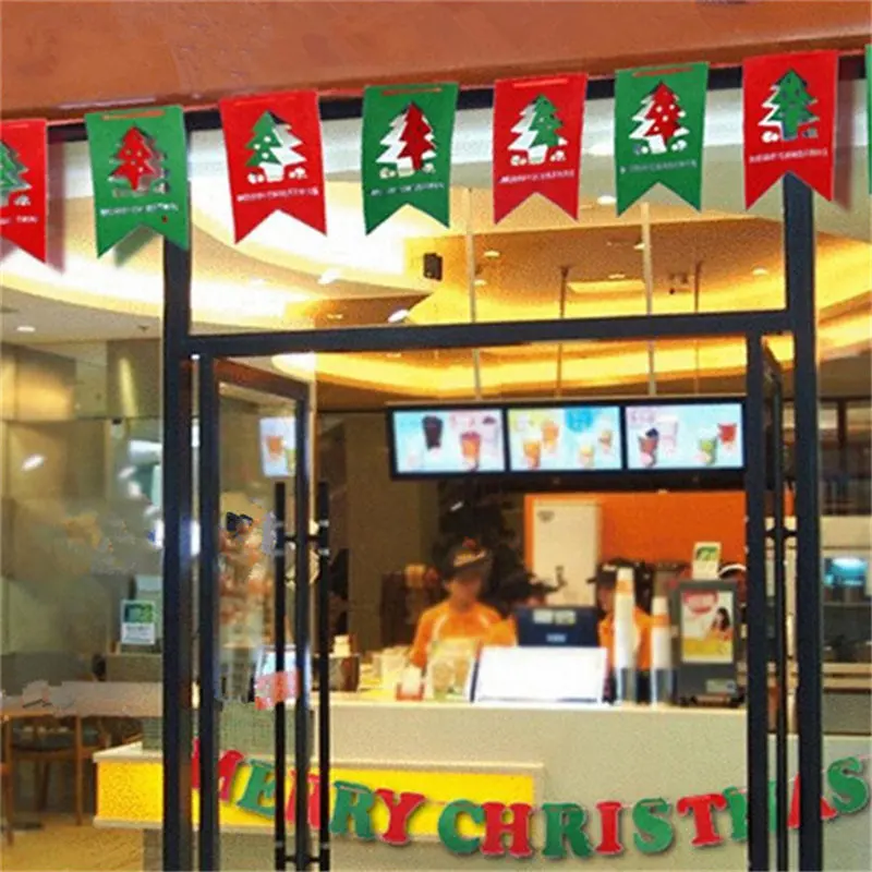 Fashion DIY Non-woven Fabric Xmas Flags Clause Floral Bunting Banners Merry Christmas Decoration Home Shop Market Room Decor
Fashion DIY Non-woven Fabric Xmas Flags Clause Floral Bunting Banners Merry Christmas Decoration Home Shop Market Room Decor