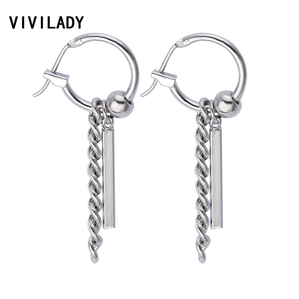 VIVILADY Punk Metal Chain Bar Stick Round Hoop Earrings Men Hip Hop Nickel Free Boho Unisex Brincos Accessory Party Jewelry Gift
VIVILADY Punk Metal Chain Bar Stick Round Hoop Earrings Men Hip Hop Nickel Free Boho Unisex Brincos Accessory Party Jewelry Gift