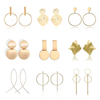 Statement Earrings Metal Round Geometric Drop Earrings For Women Pendant Dangle Earing Party Jewelry pendientes oorbellen
Statement Earrings Metal Round Geometric Drop Earrings For Women Pendant Dangle Earing Party Jewelry pendientes oorbellen