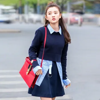 New Korean Style Women's Short Sweaters Knitted Pullover 2018 Autumn Fashion Outerwear Female High Quality College Girl's Jumper 
New Korean Style Women's Short Sweaters Knitted Pullover 2018 Autumn Fashion Outerwear Female High Quality College Girl's Jumper