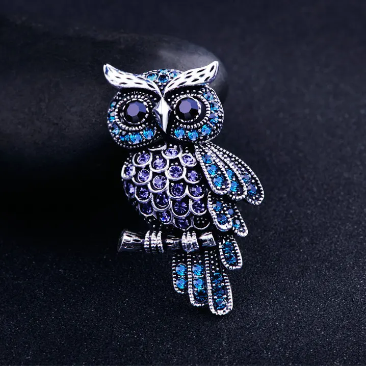 Ancient Women's Men's Owl Korean Zinc Alloy Trendy Imitation Rhinestone Blue Brooch Badge Christmas Gifts Accessories
Ancient Women's Men's Owl Korean Zinc Alloy Trendy Imitation Rhinestone Blue Brooch Badge Christmas Gifts Accessories