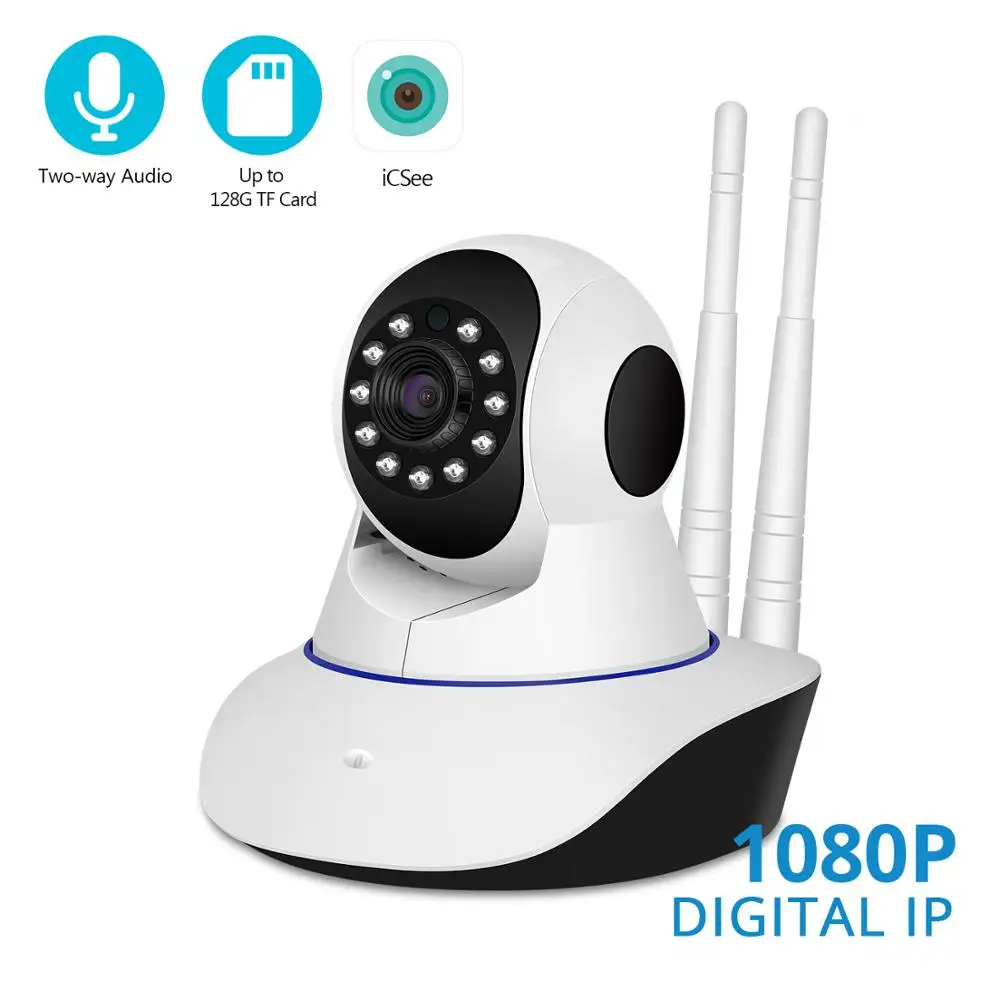 BESDER 2x Antenna 1080p Home Camera Indoor IP Security Surveillance System with Night Vision for Home/Office/Baby/Pet Monitor
BESDER 2x Antenna 1080p Home Camera Indoor IP Security Surveillance System with Night Vision for Home/Office/Baby/Pet Monitor